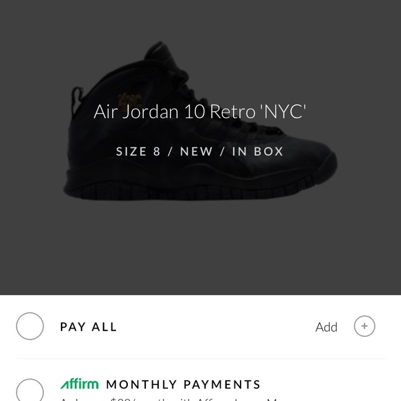BRAND NEW Never worn! Jordan 10 NYC Men's Size 8!! - Picture 3 of 5